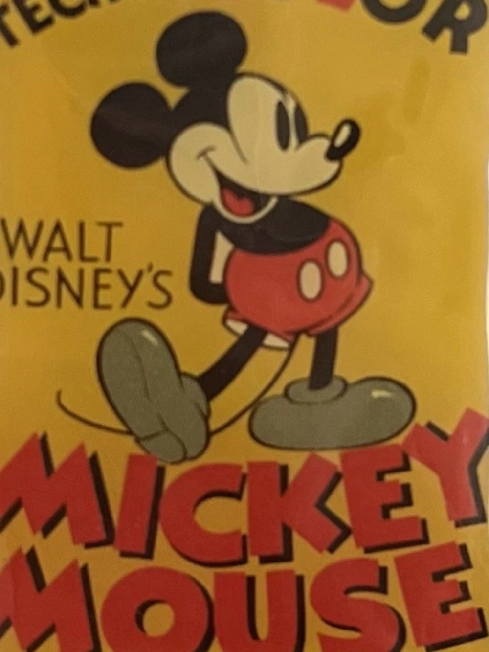Disney Yellow & Red Mickey Mouse TechniColor 2013 Pin